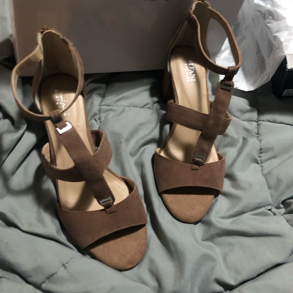 Alfani Womens eliana Suede Open Toe Special Occasi